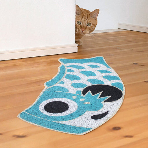 Cute Lake Blue Koi Fish Door Mat