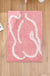 Feblilac Pink Naked Back Bath Mat