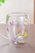 Creative Household Coffee Milk Dried Flower Quicksand Double Layer Glass Cup