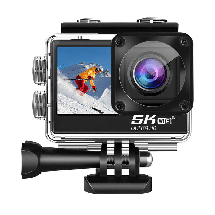 5K Sports Camera With Wireless Microphone Anti-shake Waterproof