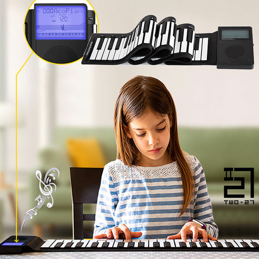 E Piano Flexible 88-key Digital Roll Up Hand Roll-Up Cheap Kids Electronic 88 Keys Touches Keyboard Musical Instrument For Child