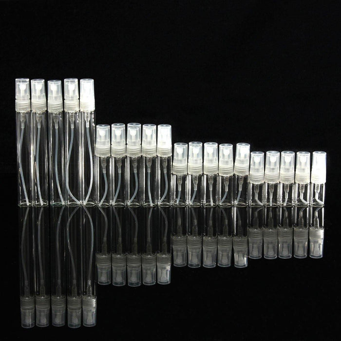 5pcs Atomizer Pump Glass Spray Bottle Perfume Bottle Empty Bottle 2/3/5/10ml