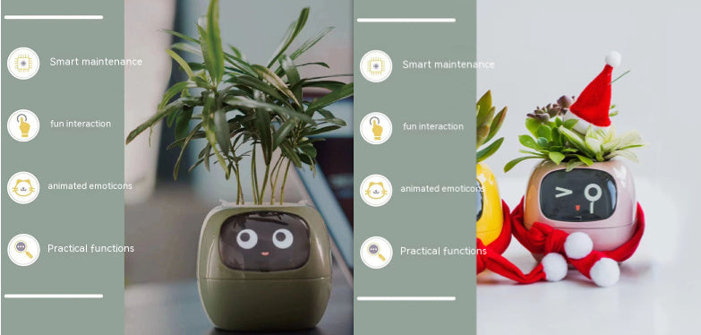 Facial Expression Control Intelligent Flower Pot