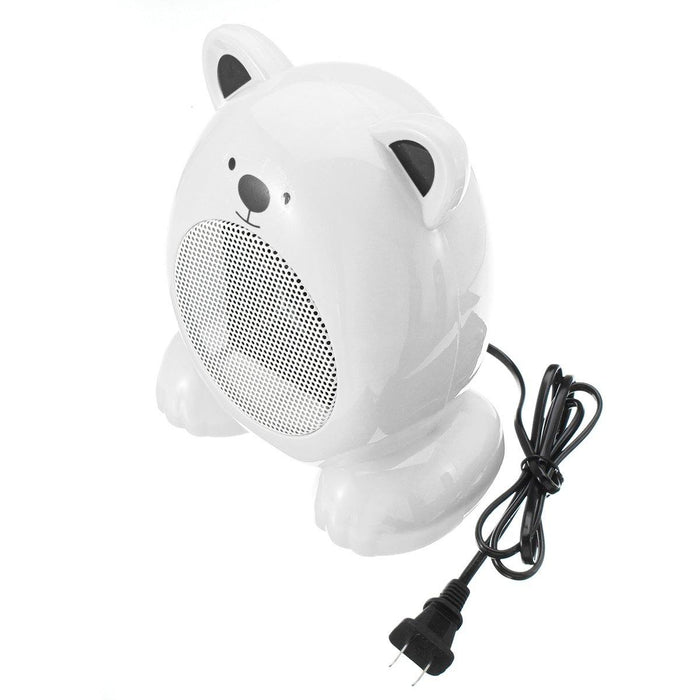 350W Mini Electric Heater Fan Heater Cartoon Bear Shape Handheld Heater Office Home Warmer Fan