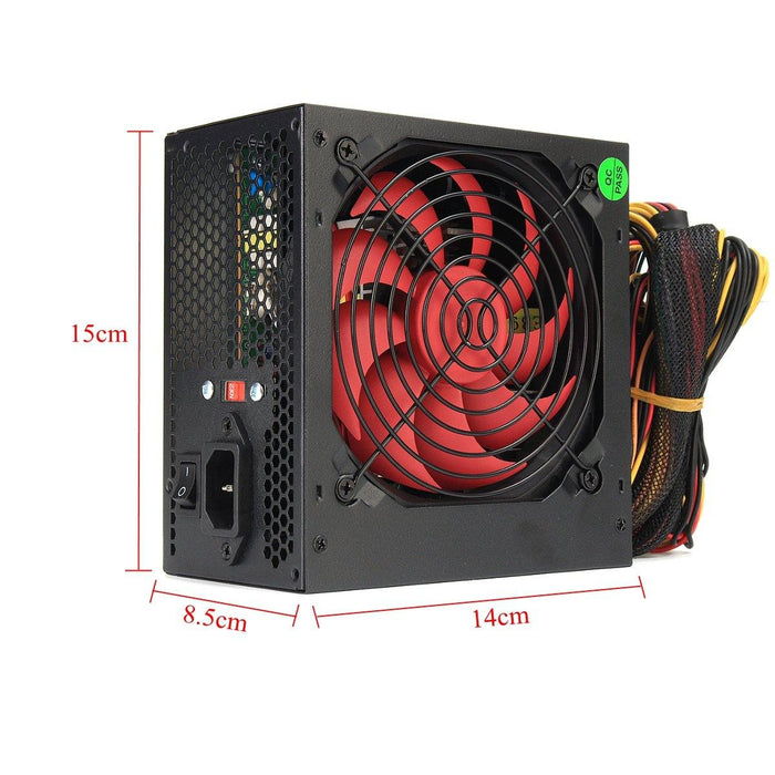 850W 12V ATX Computer Power Supply 12CM Fan 20/4PIN For Intel AMD PC 110V-230V