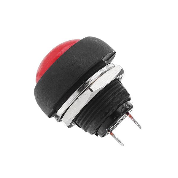 4Pcs Waterproof Button Switch Momentary Off/On Push Button Switch Red 12mm