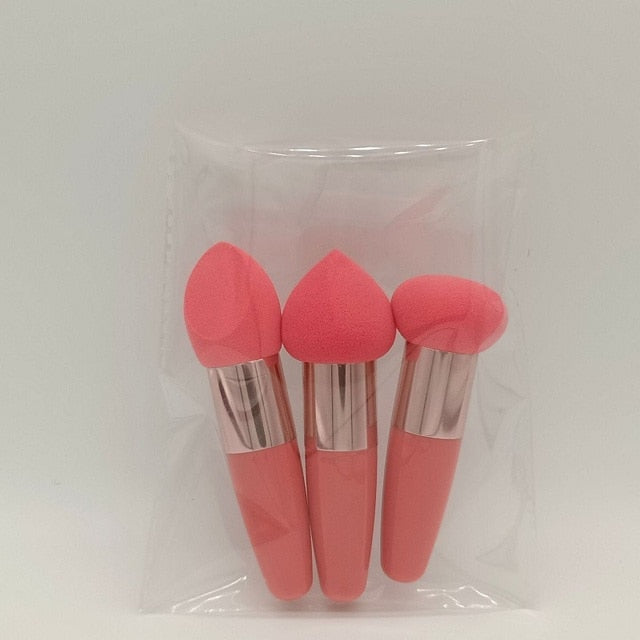 3Pcs Women Mushroom Head Brush Set - Okeihouse