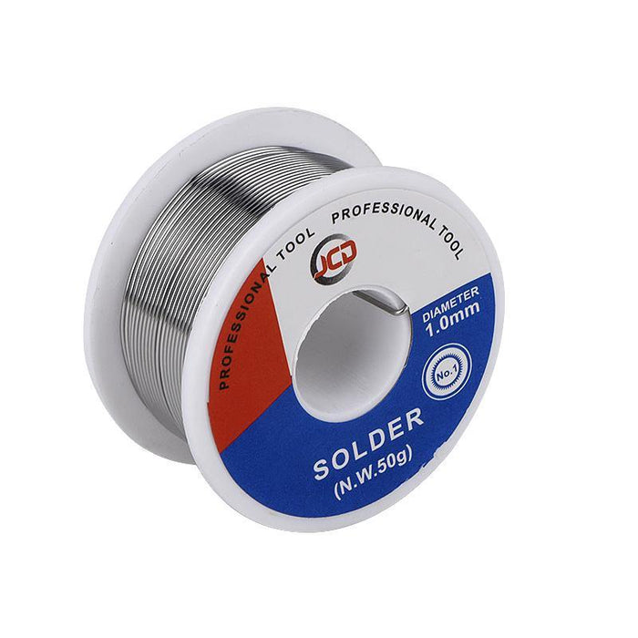 JCD 50G Solder Wire 60/40 FLUX 2.0% 0.6/0.8/1.0/1.2/1.5MM Tin Lead Tin Wire Melt Rosin Core Solder Soldering Wire Roll