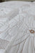 Cotton Thickened Pure White Beige Camellia Embroidery Three-piece Bed Cover Set