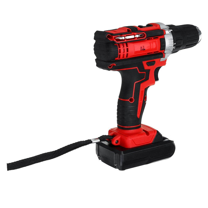 48V 25+3 Gear Rechargable Electric Drill Cordless Impact Drill With 1 or 2 Li-ion Battery With LED Working Light