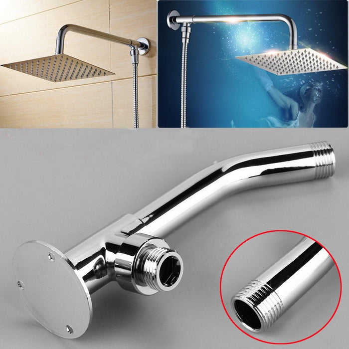 13.2cm Wall Mounted Shower Extension Arm Pipe Bottom Entry for Rain Shower Head