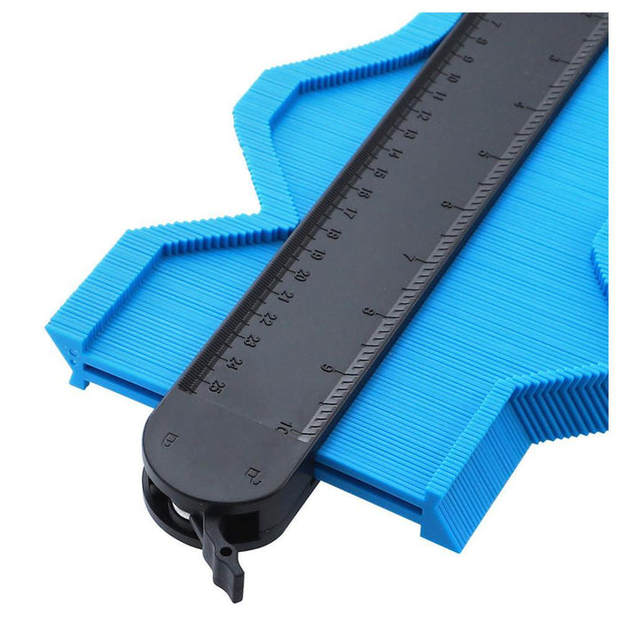 10 Inch Widen Self Locking Contour Gauge Plastic Profile Gauge Shape Duplicator Copy Irregular Shapes Measuring for Fit and Easy Cutting