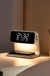 Creative 3 In 1 Bedside Lamp Wireless Charging LCD Screen Alarm Clock Wireless Phone Charger