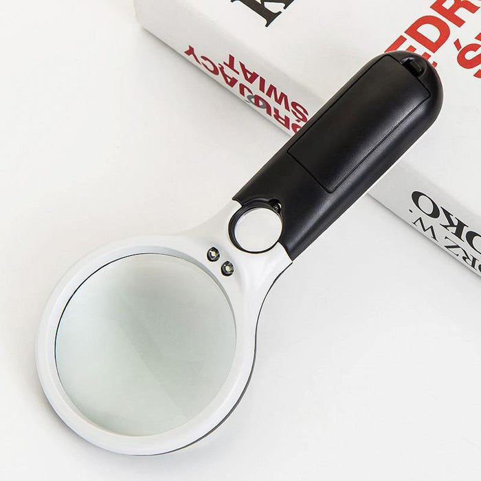 30X 12LED Lights High Magnification Magnifying Glass Double Lens Upgraded Magnifier Lamp Magnifying Glass