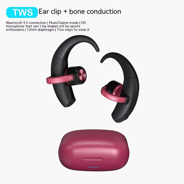 Bone Conduction Bluetooth Headset Single And Double Ear Hanging