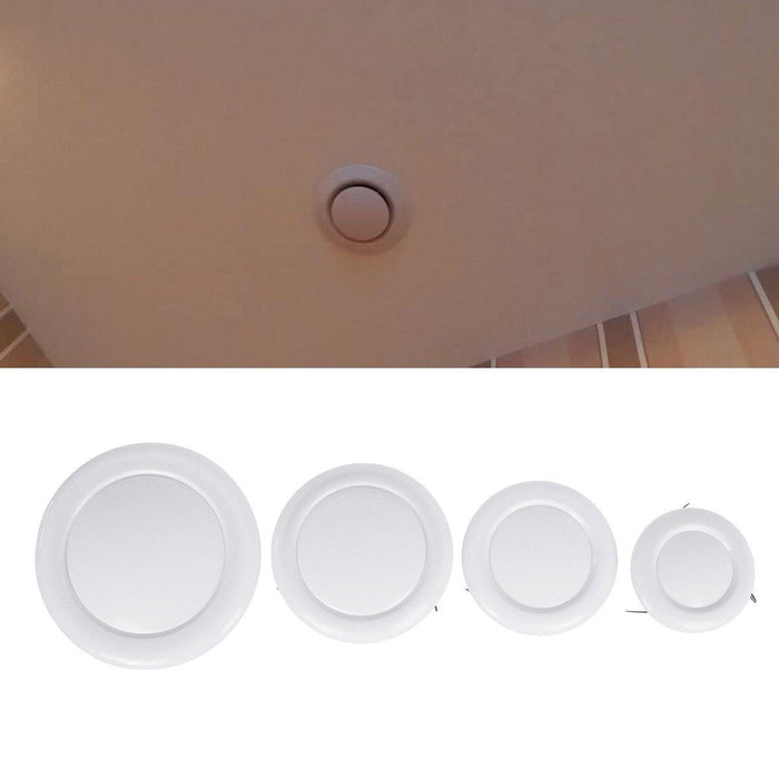 Air Vent Grille Wall Ventilation Outlet Exhaust Grille Round Home Ducting Cover