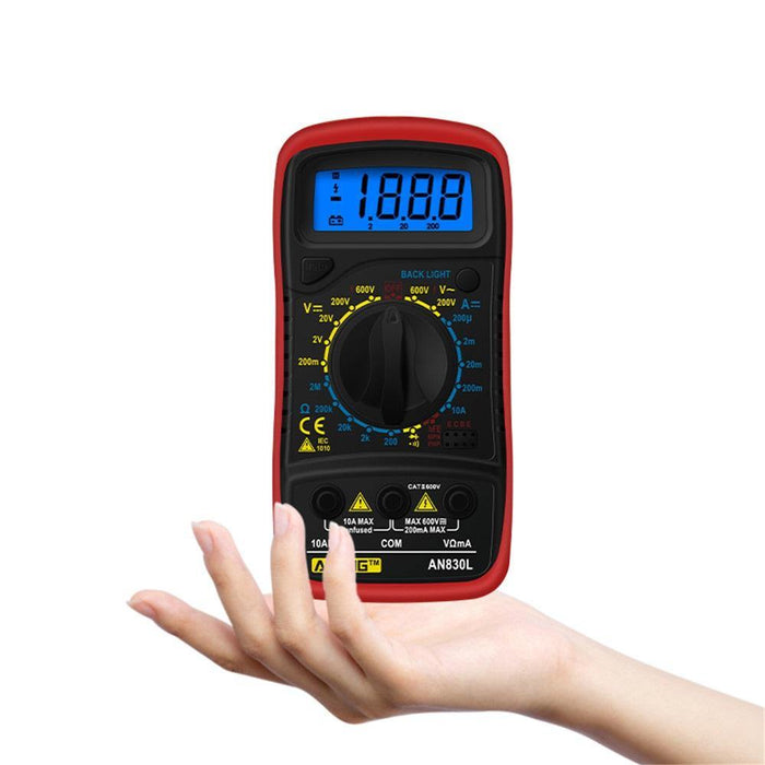 ANENG AN830L Digital LCD Multimeter Profissional Electric Voltmeter Ammeter AC DC OHM Volt Tester Pocket Multimeters