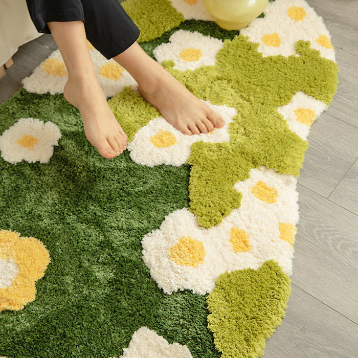 Floral Lawn Moss Carpet Diy Handmade