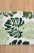 Green Leaves Bathroom Rug, Tropical Monstera Leaves Bath Mat