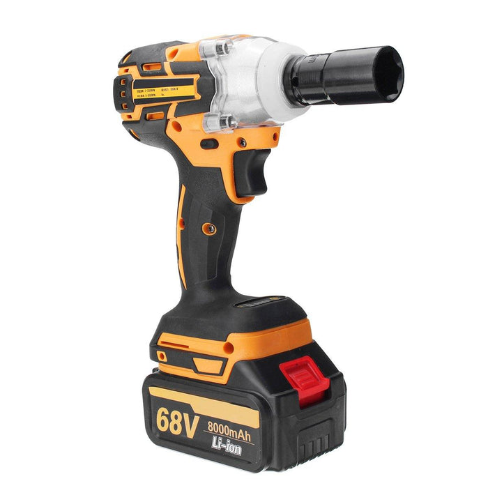 68V 6000mAh/8000mAh Electric Impact Wrench Cordless Brushless with 2 Rechargeable Battery