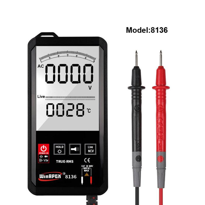 Digital Multimeter Touch Screen DC/AC Professional Analog Tester True RMS Multimetro