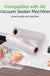 Vacuum Sealer Rolls, 2 Packs 8" X 50' Food Vacuum Sealer Bags Rolls Work with All Brand Food Sealer Machine