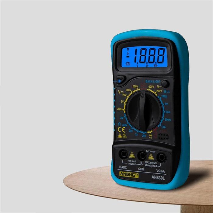 ANENG AN830L Digital LCD Multimeter Profissional Electric Voltmeter Ammeter AC DC OHM Volt Tester Pocket Multimeters