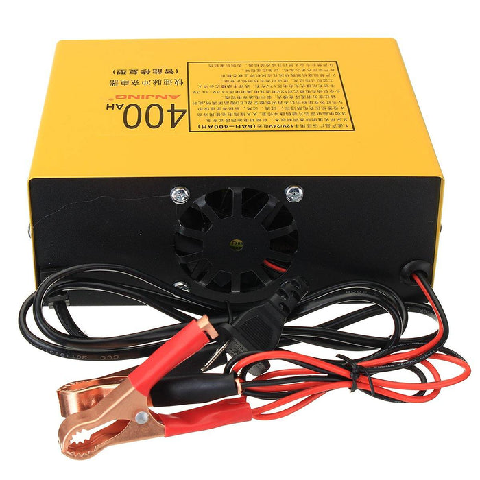 12/24V 400AH Auto Motorcycle Car Battery Smart Charger Pulse Repair Lead Acid