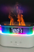 2023 Elegant Alarm Clock Oil Diffuser Innovative Simulation Flame Humidifier With Timer Function Flame Night Light