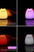 Mini Kawaii Popular Cat Baby Night Lamp 7-Color Pat Touch Color-Changing Eye Protection Bedroom Bedside Nightlight Gift Children
