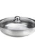 Steamer Cooker Pot Set Pan Cook Food Glass Lids Stainless Steel 28CM