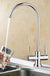 1/4'' Double Holes Chrome RO Reverse Osmosis Kitchen Sink Drinking Water Filter Neck Faucet