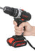 Topshak TS-ED1 Cordless Electric Impact Drill Rechargeable Drill Screwdriver W/ 1 or 2 Li-ion Battery