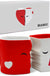 '- Coffee Mugs/Kissing Mugs Bridal Pair Gift Set for Weddings/Birthday/Anniversary with Gift Box (Red)