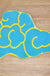 Yellow Blue Luck Cloud Bath Mat