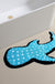 Feblilac Blue Whale Shark Tufted Bath Mat