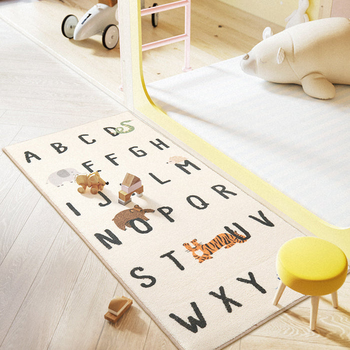 Cartoon Animal and Alphabet Bedroom Runner