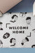 Black and White Welcome Home PVC Entrance Door Mat