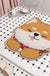 Cartoon Shiba Inu Dog PVC Bathroom Mat