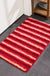 Feblilac Geometric Gradient Stripes Tufted Bath Mat