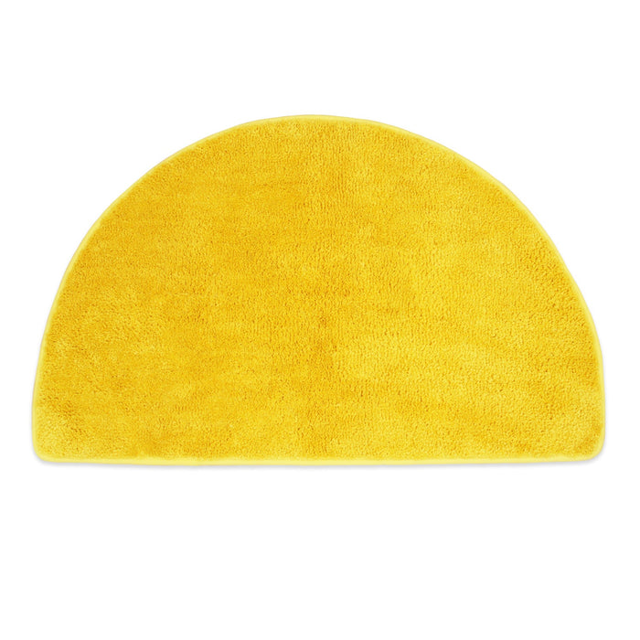 Solid Color Semicircle Bath Mat