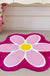 Feblilac Lovely Pink Daisy Flower Bathroom Mat Area Rug