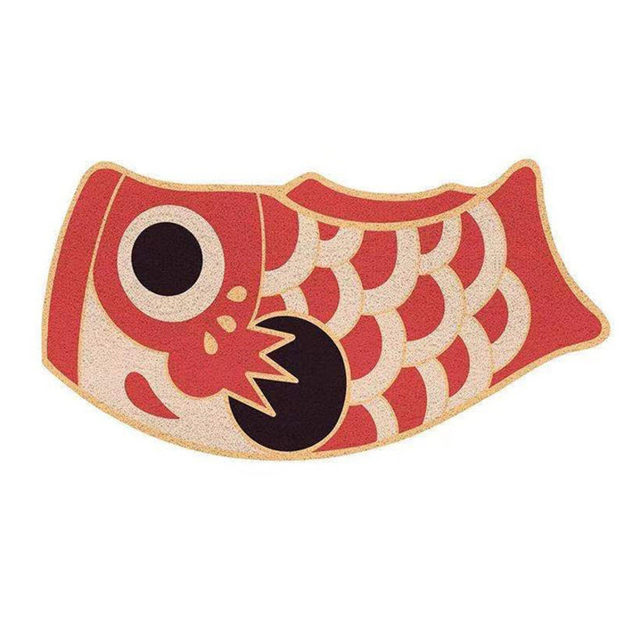 Red and Yellow Koi Fish PVC Entrance Door Mat