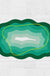 Feblilac Green Rings Within Rings Tufted Bath Mat