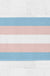 Feblilac Pink Blue White LGBT Flag Tufted Bath Mat