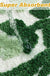 Feblilac Green Leaf Cute Plant Tufted Bath Mat