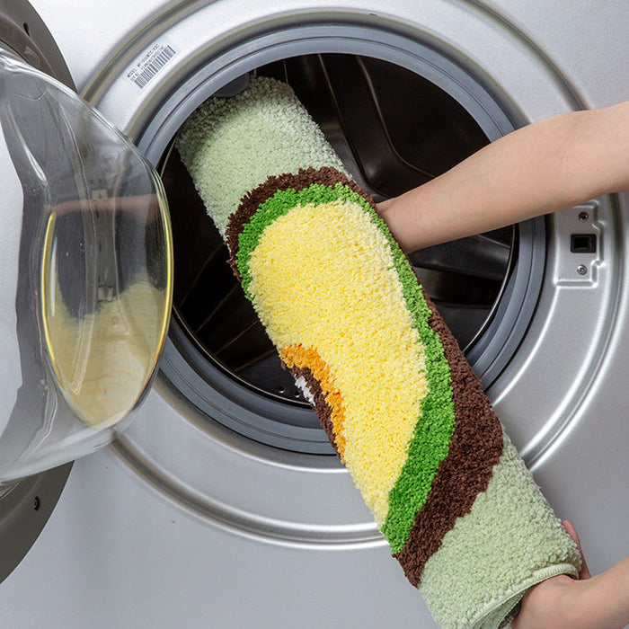 Lovely Avocado and Lemon Bath Mat