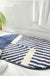 Elliptical Stripe Bath Mat