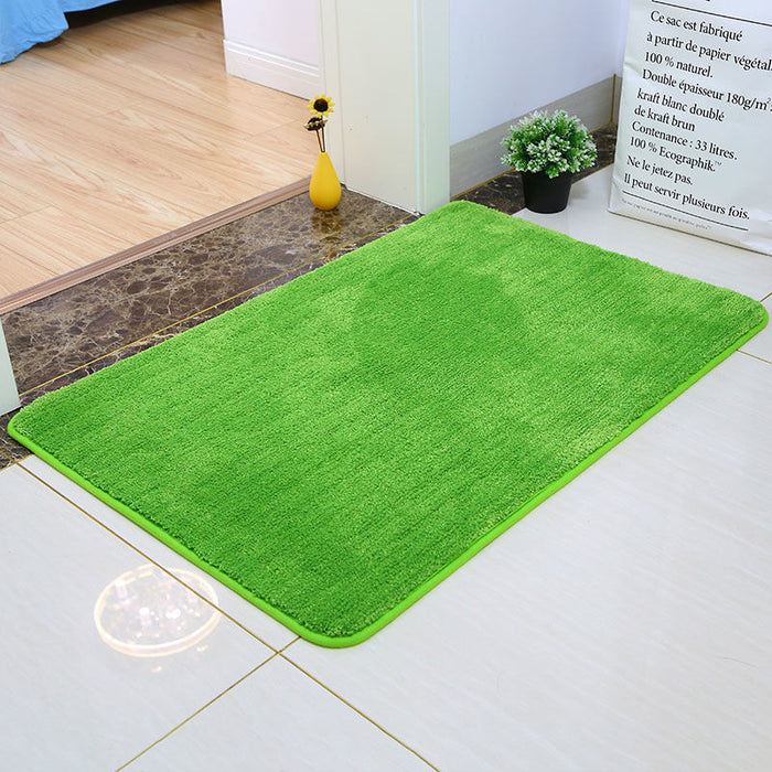 Green Solid Tufted Bath Mat