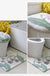 Feblilac Sunflower Cute and Warm Acrylic Fibers U-shape Bathroom Toilet Rugs and Lid Cover Toilet Seat Cover Kit